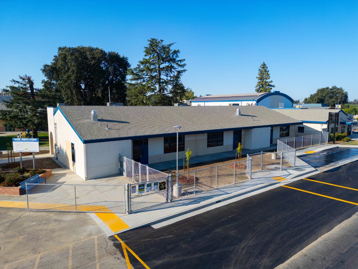 Aerial construction view